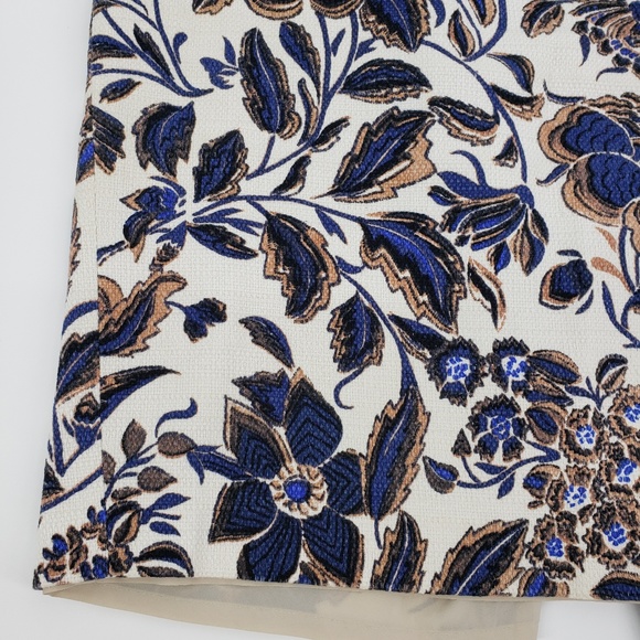 Ann Taylor Antique Floral Pencil Skirt Sz 14 - Picture 3 of 8